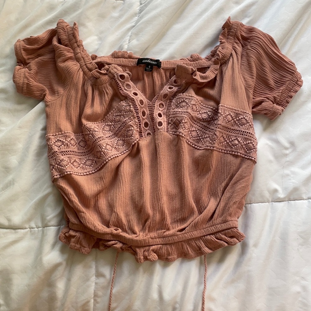 Nude Pink Crop Top